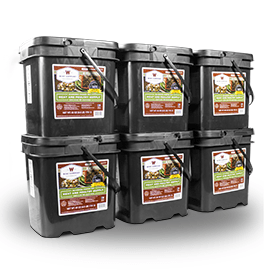 360 Serving Meat Package Includes: 6 Freeze Dried Meat Buckets