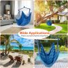 Hammock Hanging Chair Canvas Porch Patio Swing Seat Portable Camping Rope Seat